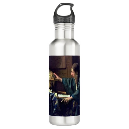 Johannes Vermeer _ The Astronomer Stainless Steel Water Bottle