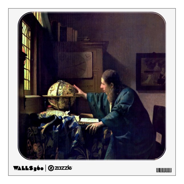 Johannes Vermeer - The Astronomer Wall Decal (Front)