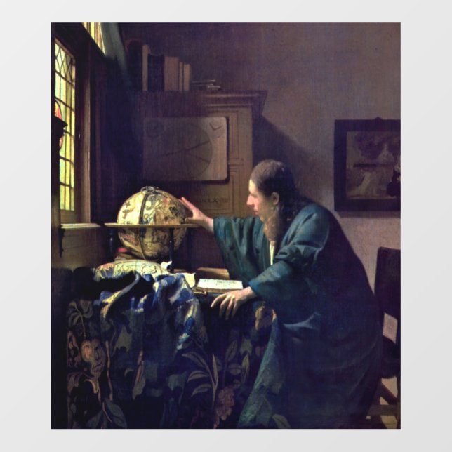 Johannes Vermeer - The Astronomer Wall Decal (Front)
