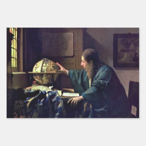 Johannes Vermeer _ The Astronomer Wrapping Paper Sheets