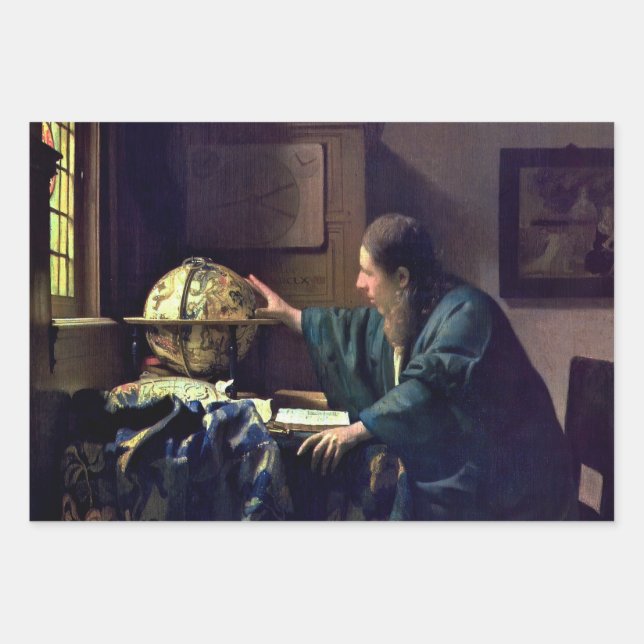 Johannes Vermeer - The Astronomer Wrapping Paper Sheets (Front)