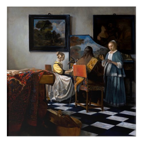 Johannes Vermeer _ The Concert Acrylic Print