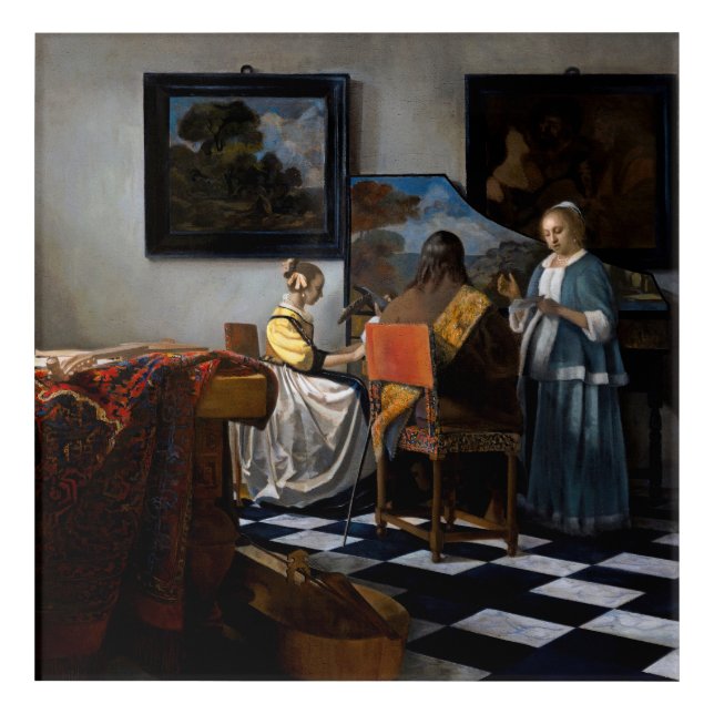 Johannes Vermeer - The Concert Acrylic Print (Front)
