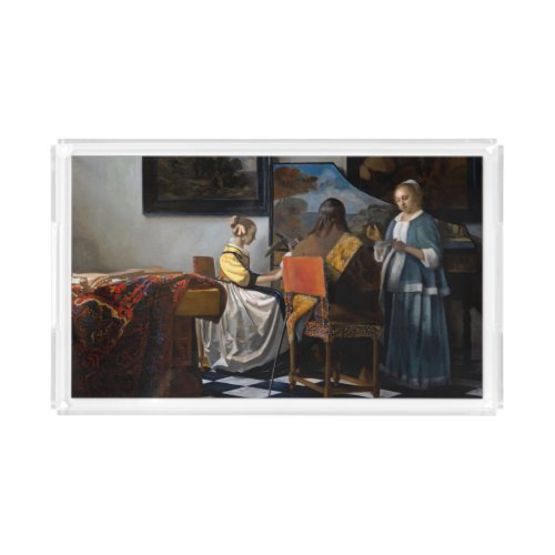 Johannes Vermeer _ The Concert Acrylic Tray