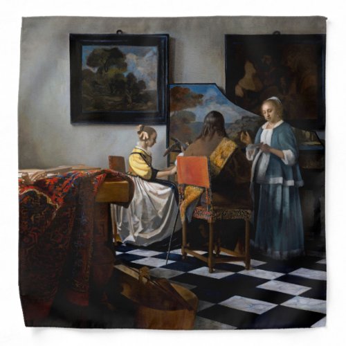 Johannes Vermeer _ The Concert Bandana