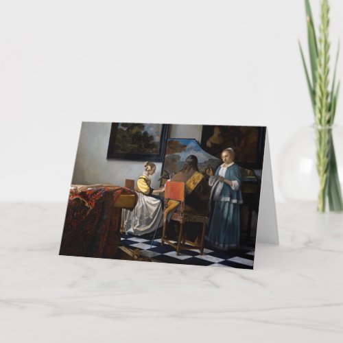 Johannes Vermeer _ The Concert Card