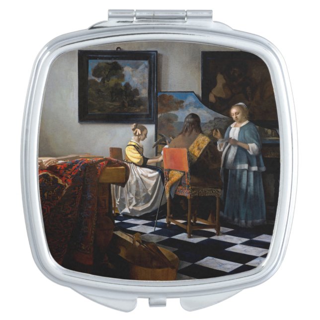 Johannes Vermeer - The Concert Compact Mirror (Front)