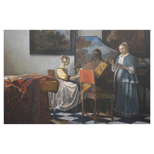 Johannes Vermeer - The Concert Fabric (Yard)
