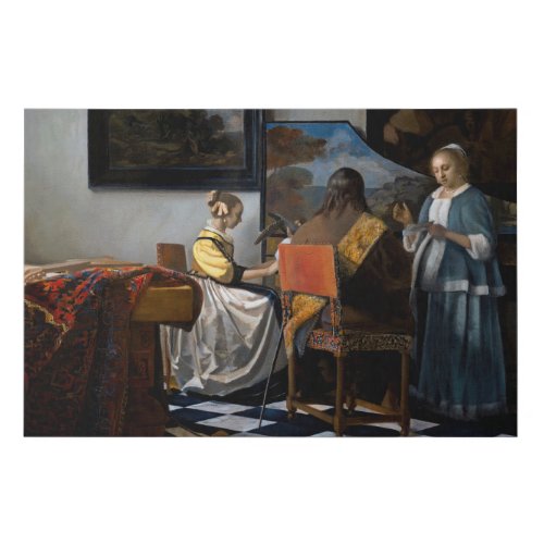 Johannes Vermeer _ The Concert Faux Canvas Print