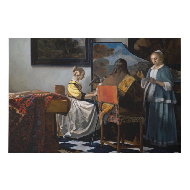 Johannes Vermeer - The Concert Faux Canvas Print (Front)