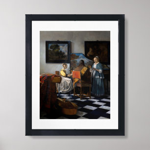 Johannes Vermeer - The Concert Framed Art