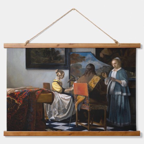 Johannes Vermeer _ The Concert Hanging Tapestry