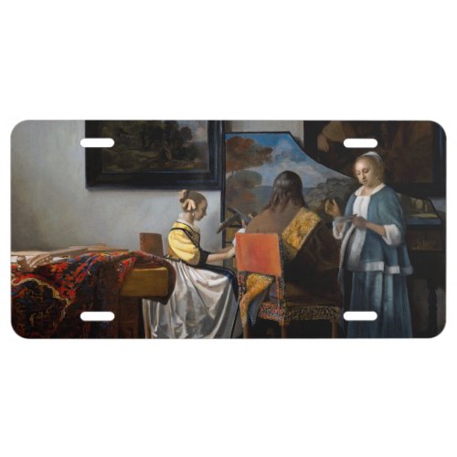 Johannes Vermeer _ The Concert License Plate