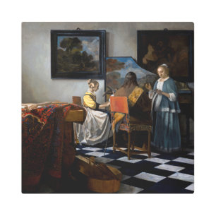 Johannes Vermeer - The Concert Metal Print