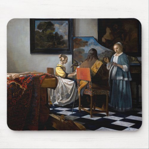 Johannes Vermeer _ The Concert Mouse Pad