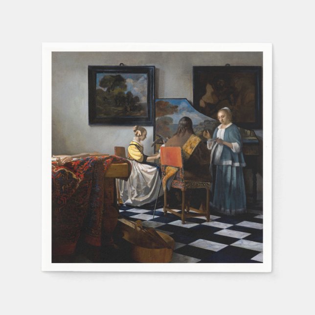 Johannes Vermeer - The Concert Napkins (Front)