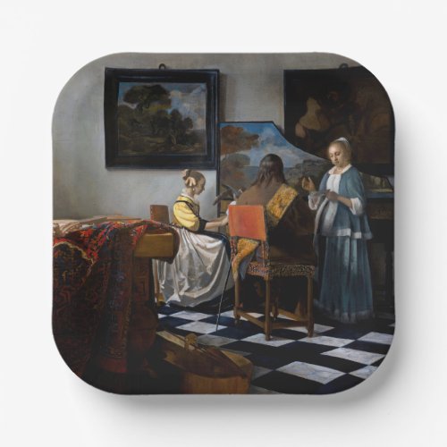 Johannes Vermeer _ The Concert Paper Plates