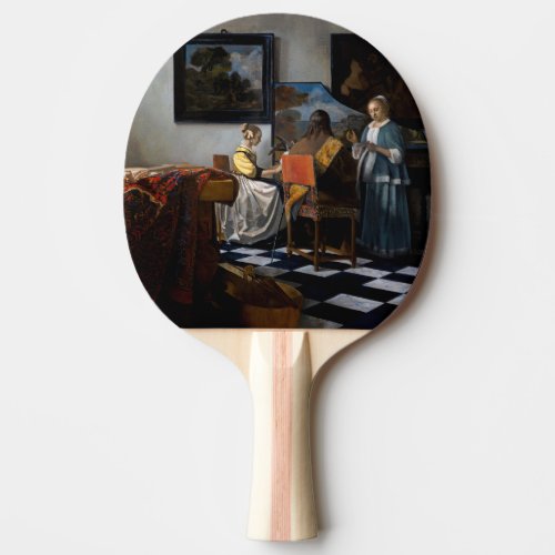 Johannes Vermeer _ The Concert Ping Pong Paddle