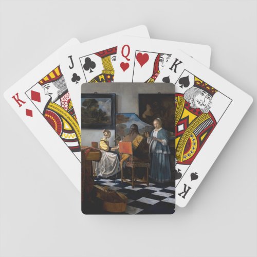 Johannes Vermeer _ The Concert Playing Cards