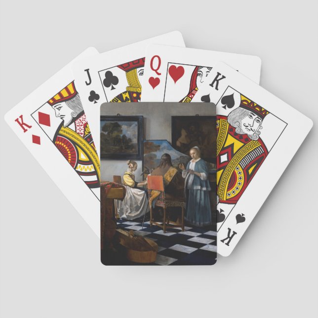 Johannes Vermeer - The Concert Poker Cards (Back)