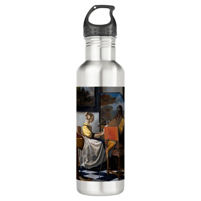 Johannes Vermeer - The Concert Stainless Steel Water Bottle (Front)