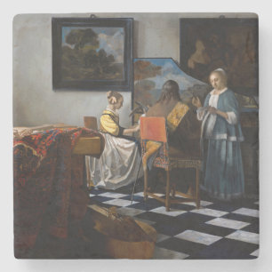 Johannes Vermeer - The Concert Stone Coaster