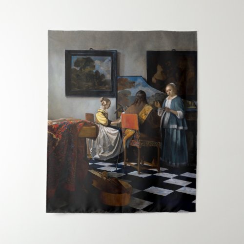 Johannes Vermeer _ The Concert Tapestry
