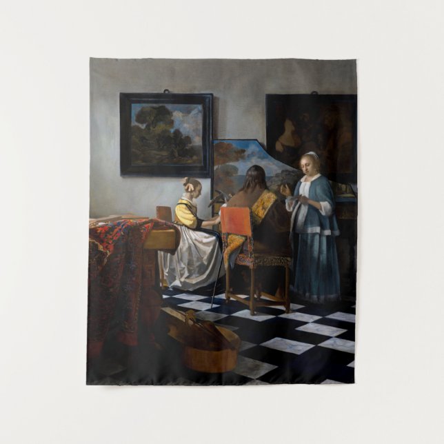 Johannes Vermeer - The Concert Tapestry (Front)