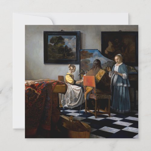 Johannes Vermeer _ The Concert Thank You Card