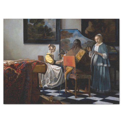 Johannes Vermeer _ The Concert Tissue Paper