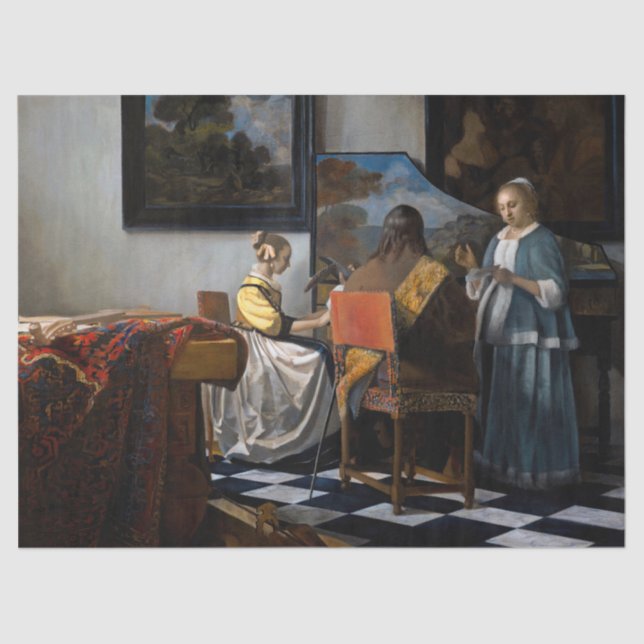 Johannes Vermeer - The Concert Tissue Paper (Front)