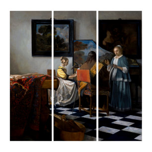 Johannes Vermeer - The Concert Triptych