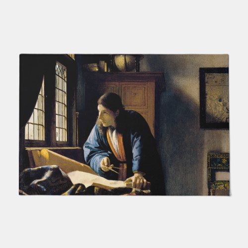 Johannes Vermeer _ The Geographer Doormat