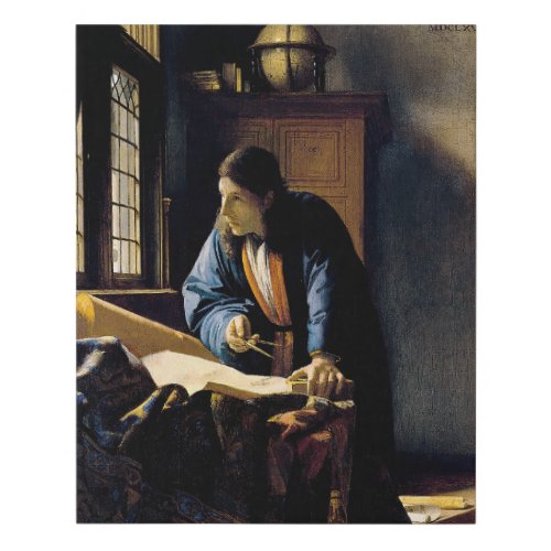 Johannes Vermeer _ The Geographer Faux Canvas Print