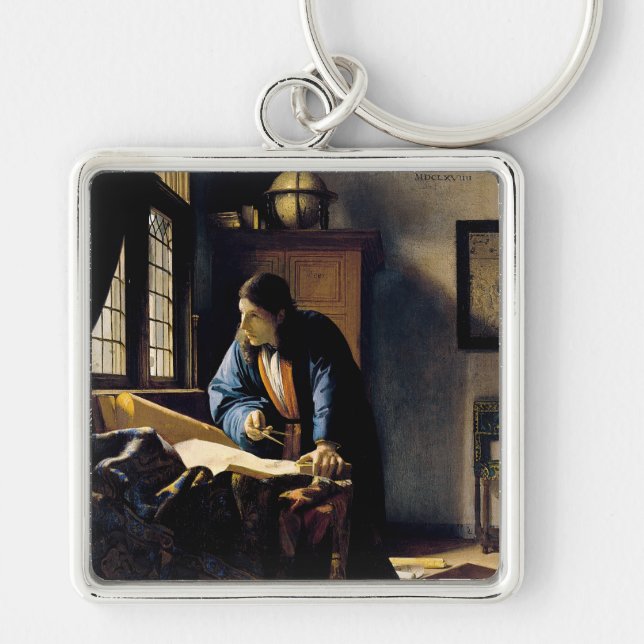 Johannes Vermeer - The Geographer Keychain (Front)