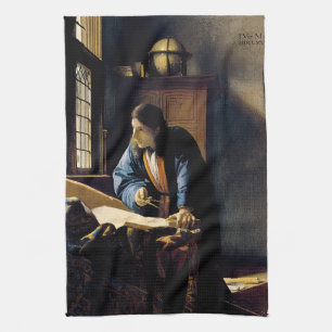 Johannes Vermeer - The Geographer Kitchen Towel