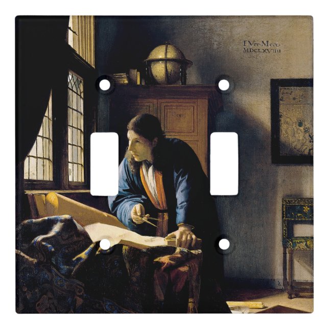 Johannes Vermeer - The Geographer Light Switch Cover (Front)