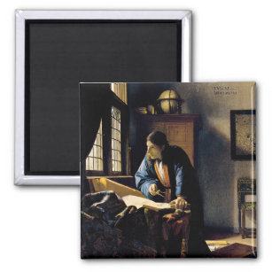 Johannes Vermeer - The Geographer Magnet