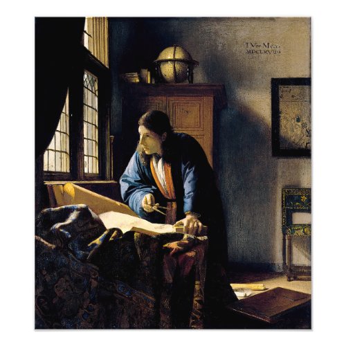 Johannes Vermeer _ The Geographer Photo Print