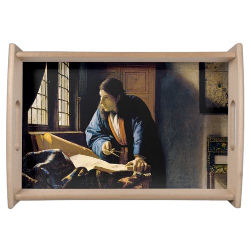 Johannes Vermeer _ The Geographer Serving Tray