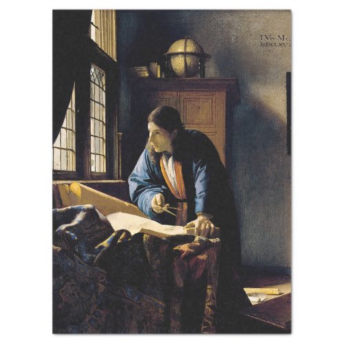 Johannes Vermeer _ The Geographer Tissue Paper