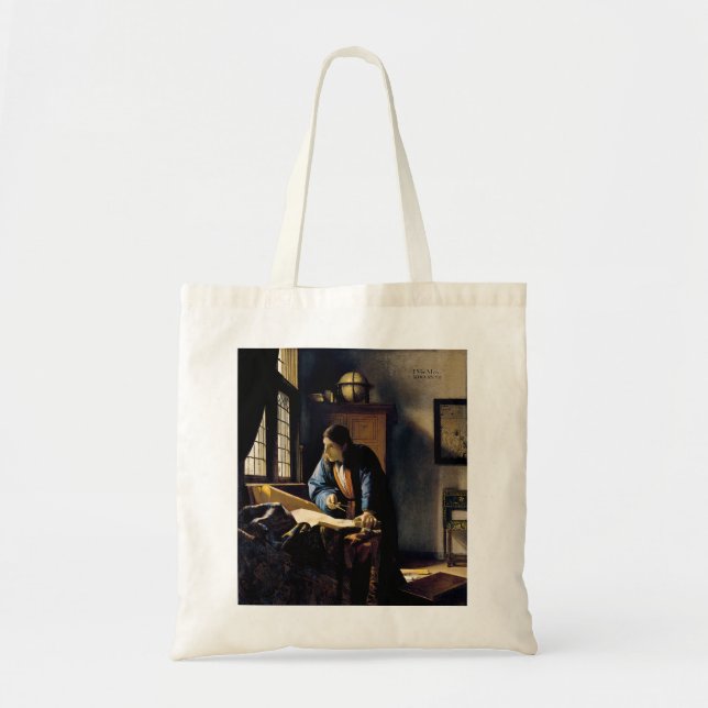 Johannes Vermeer - The Geographer Tote Bag (Front)