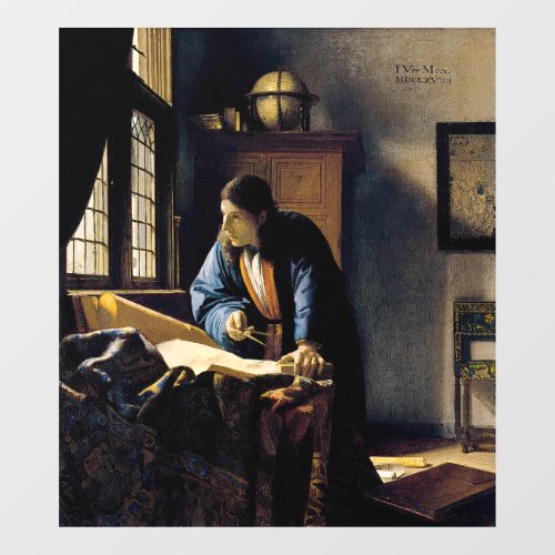 Johannes Vermeer _ The Geographer Window Cling