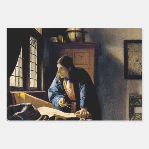 Johannes Vermeer _ The Geographer Wrapping Paper Sheets
