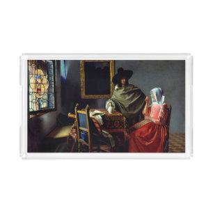 Johannes Vermeer - The Glass of Wine Acrylic Tray
