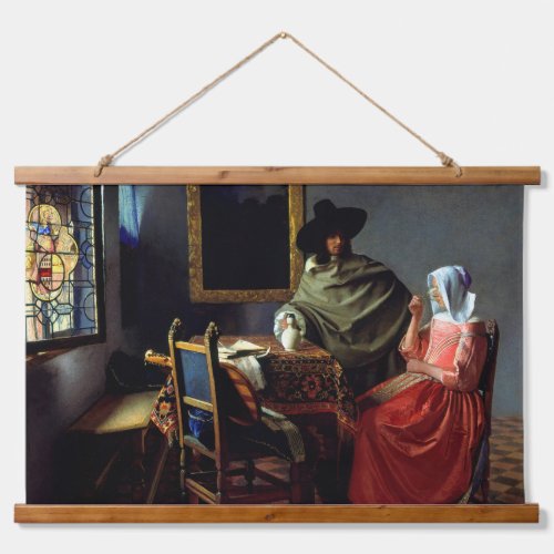 Johannes Vermeer _ The Glass of Wine Hanging Tapestry