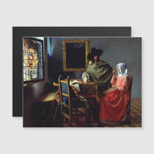 Johannes Vermeer - The Glass of Wine Magnetic Card