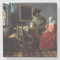 Johannes Vermeer - The Glass of Wine Magnetic Card