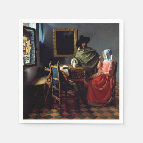 Johannes Vermeer _ The Glass of Wine Napkins