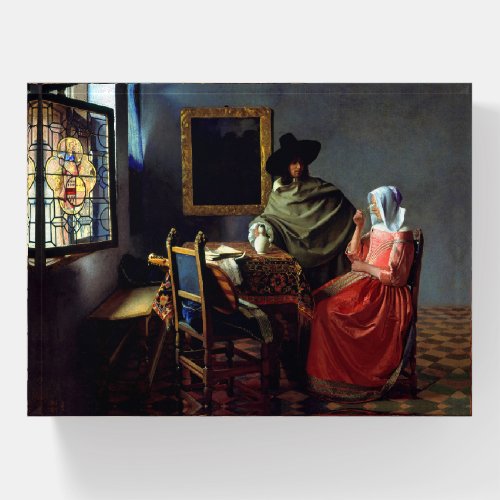 Johannes Vermeer _ The Glass of Wine Paperweight